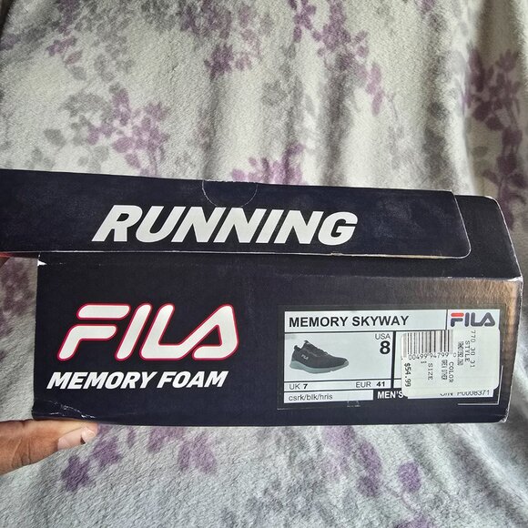 Fila Men's Running Slip On Gray Athletic Sneakers - Memory Skyway Size 8 - Picture 9 of 9